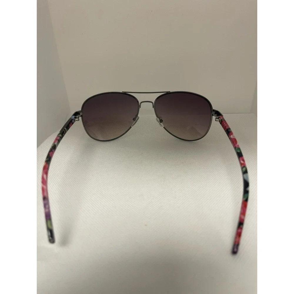 Tropical Floral Aviator Sunglasses‎  Black Lens L-7